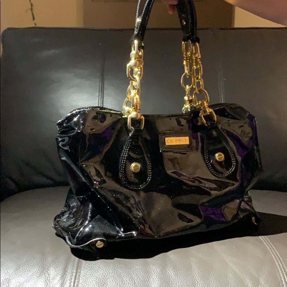 Gorgeous black shiny CC Skye bag